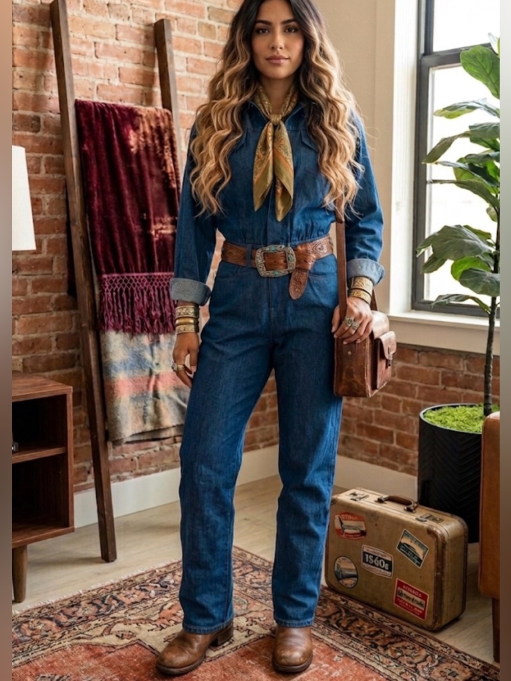 RARE Good American x Strom Denim "Tuxedo" Prototype Jumpsuit - Size 4
